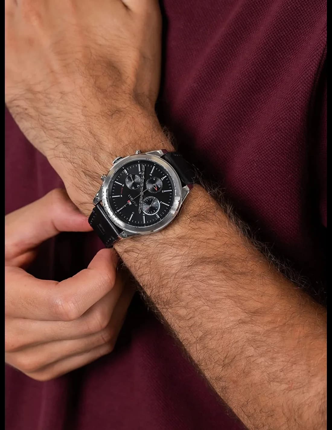 Tommy Hilfiger 1791740 côté fond de boîtier argent