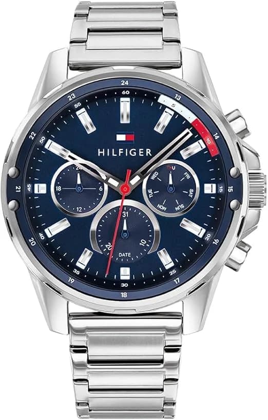 Tommy Hilfiger 1791788 vue de côté, bracelet acier