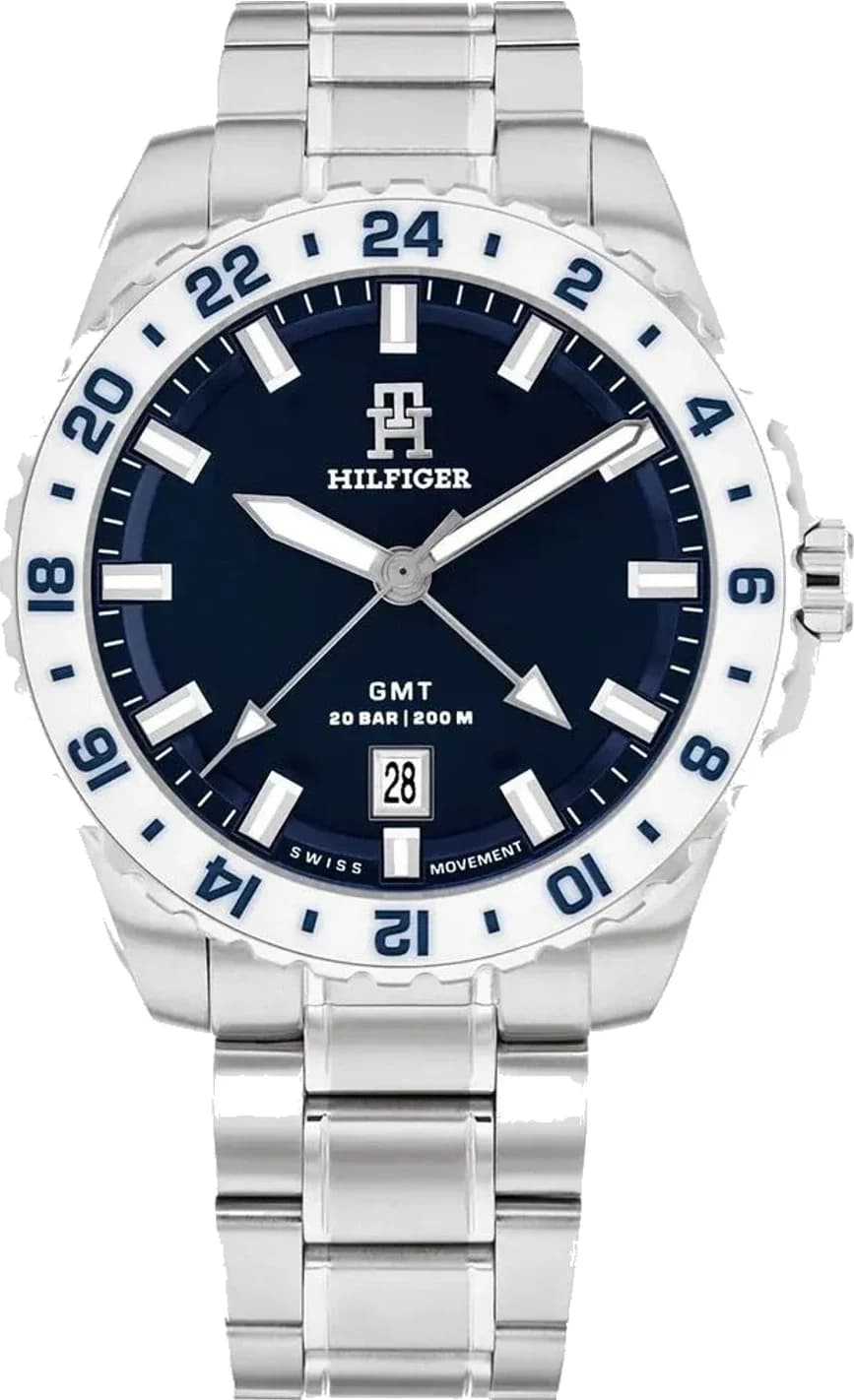 Montre Tommy Hilfiger 1792132 homme cadran bleu bracelet acier