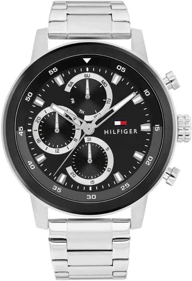Montre Tommy Hilfiger 1792181 homme cadran noir bracelet acier