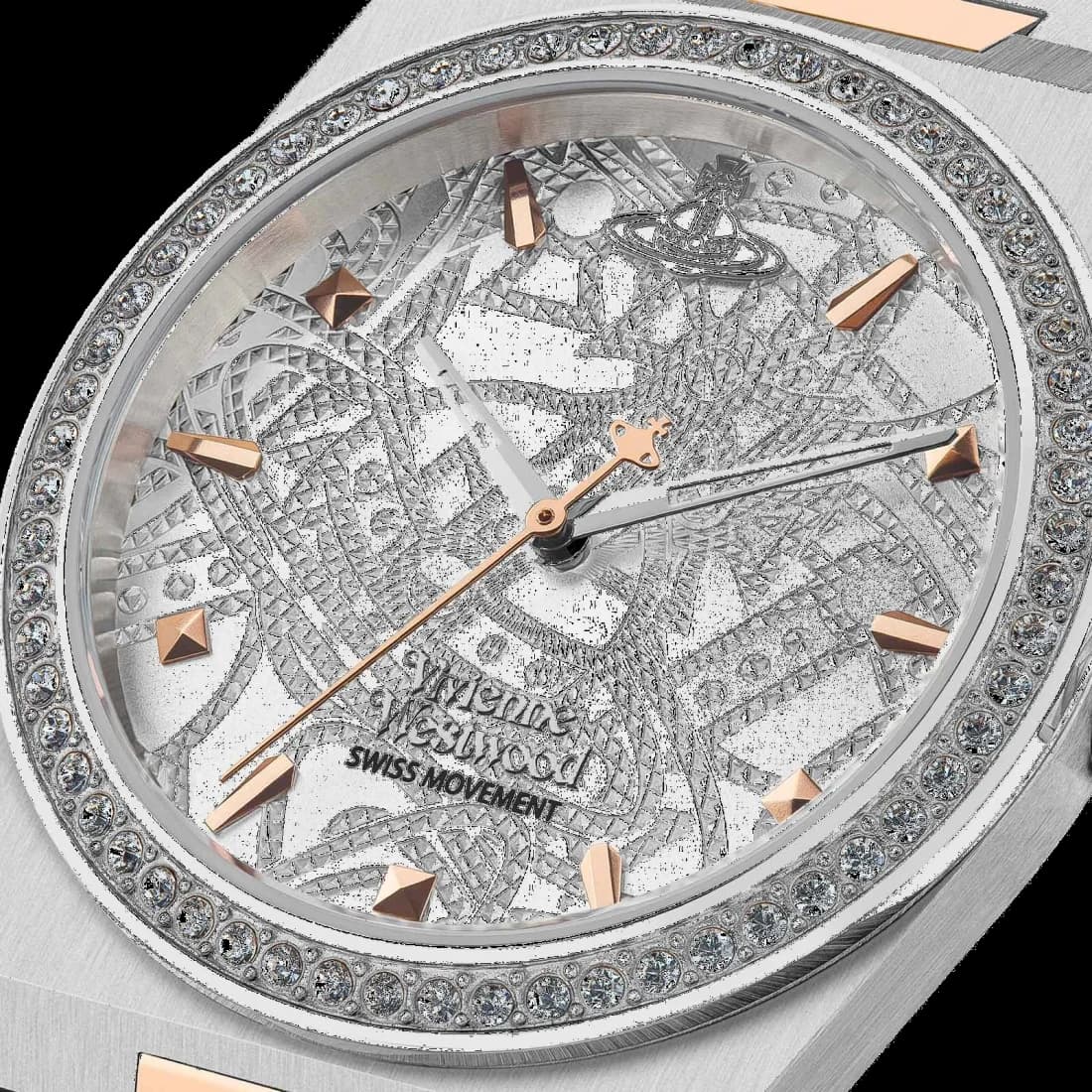 Maillons et fermoir du bracelet acier, Vivienne Westwood VV244WSSR