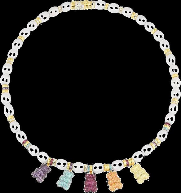APM Monaco YC6171M-M montre, multicolore avec perles motif ours en peluche