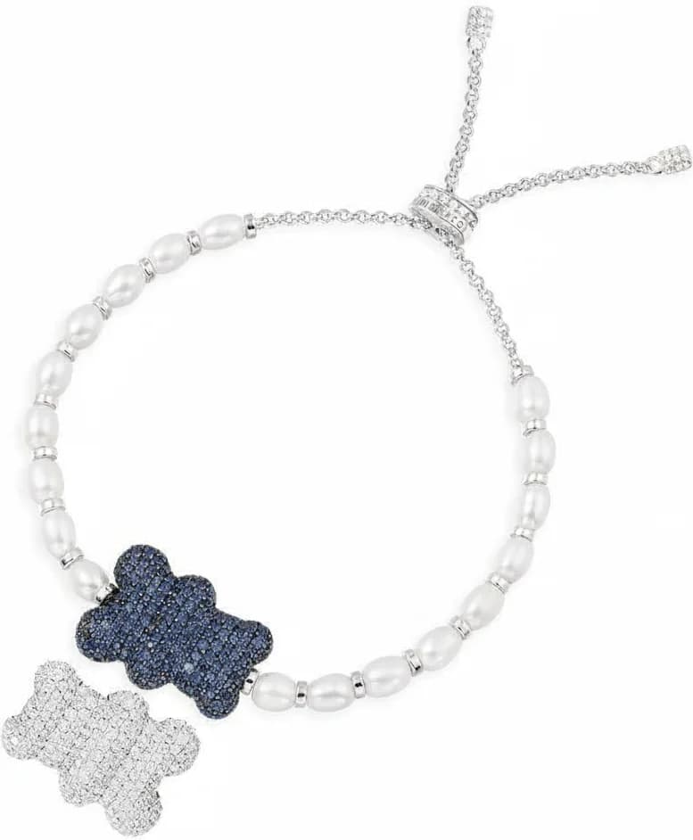 APM Monaco AB4832MP montre unisexe, bracelet argent ajustable à perles