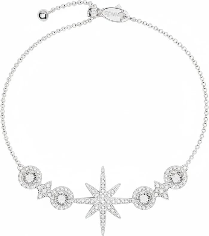 APM Monaco 112418 montre unisexe, argent 925 météorite et zirconiums