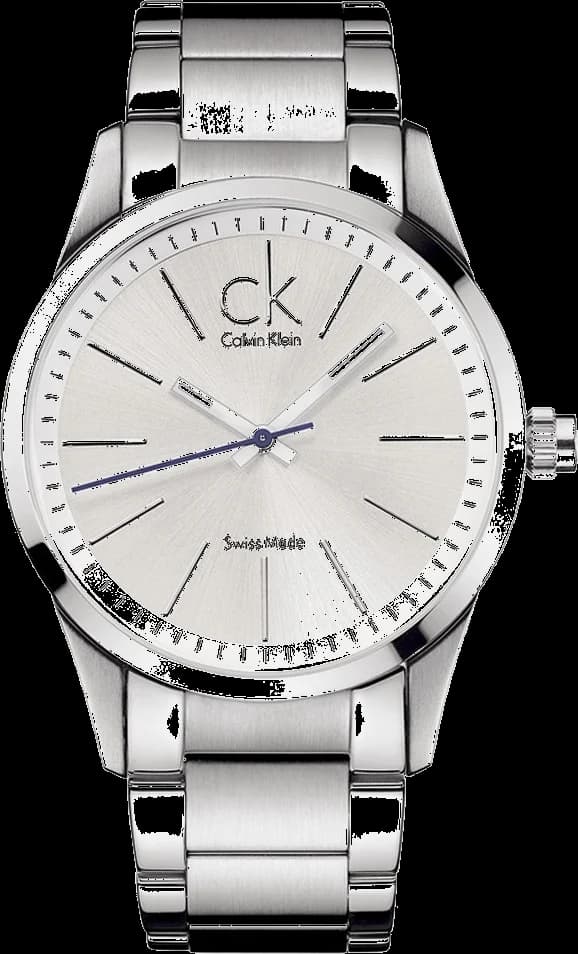 Calvin Klein K2241120 montre homme, cadran argent sur bracelet acier