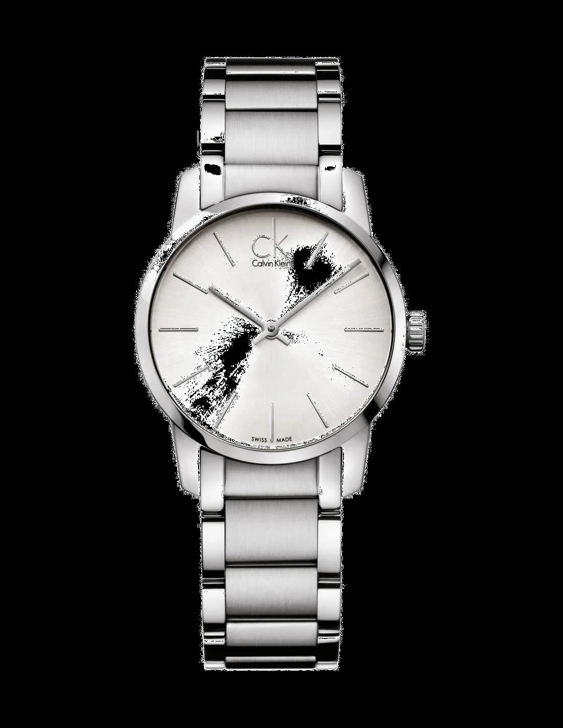 Calvin Klein K2G23126 montre femme, bracelet acier cadran argent élégant