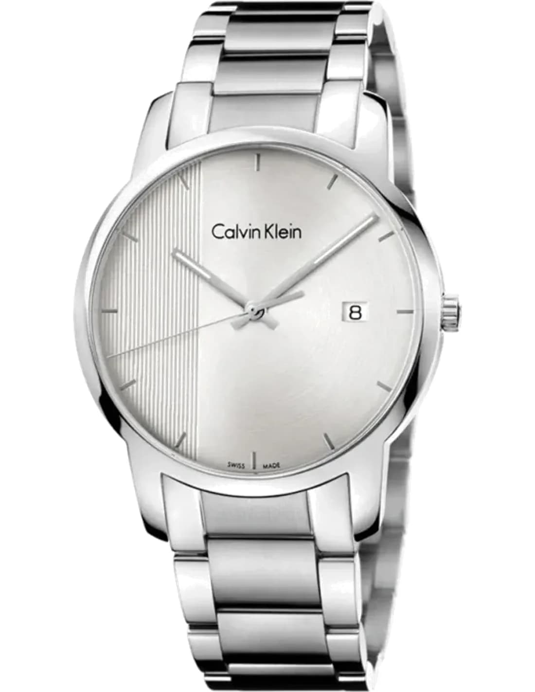 Calvin Klein K2G2G14X montre homme, acier bicolore, cadran argenté soleil