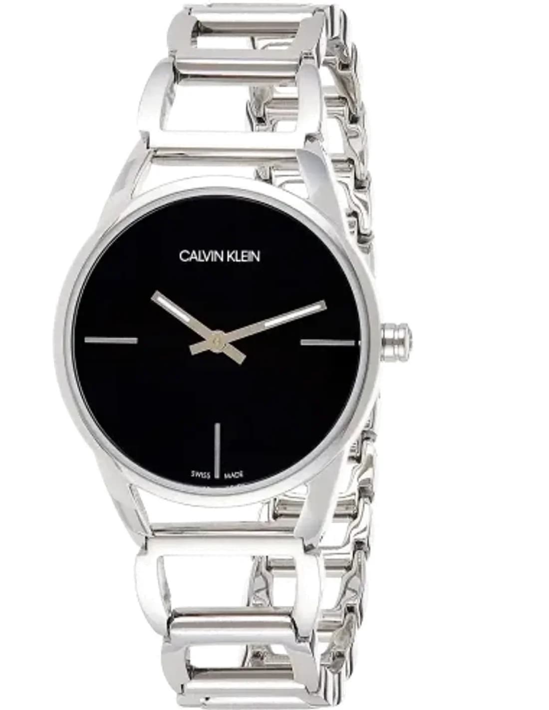 Women's Watch Calvin Klein K3G23121 Black Steel Swiss Made