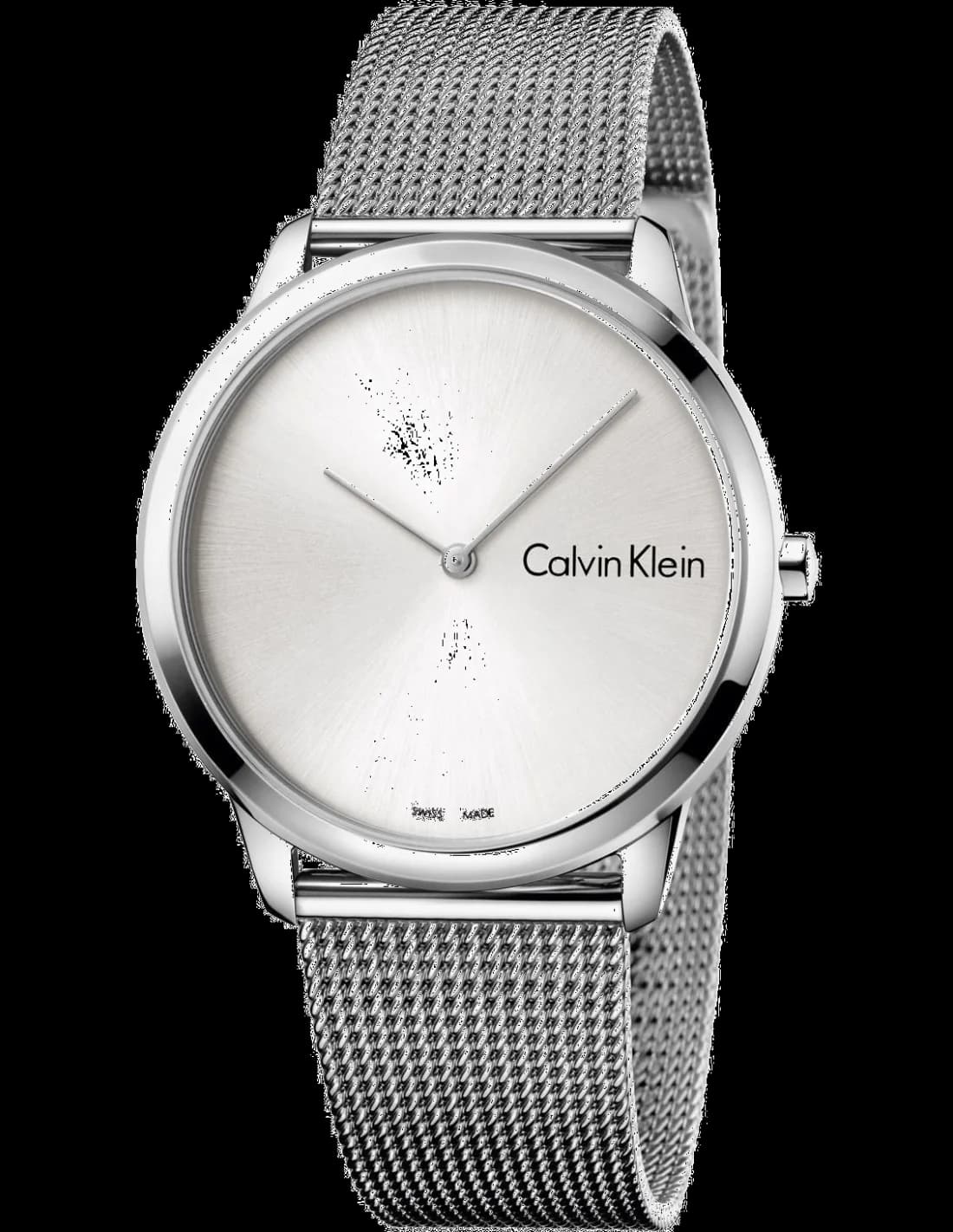 Calvin Klein K3M211Y6 montre homme, cadran argent et brosse milanaise