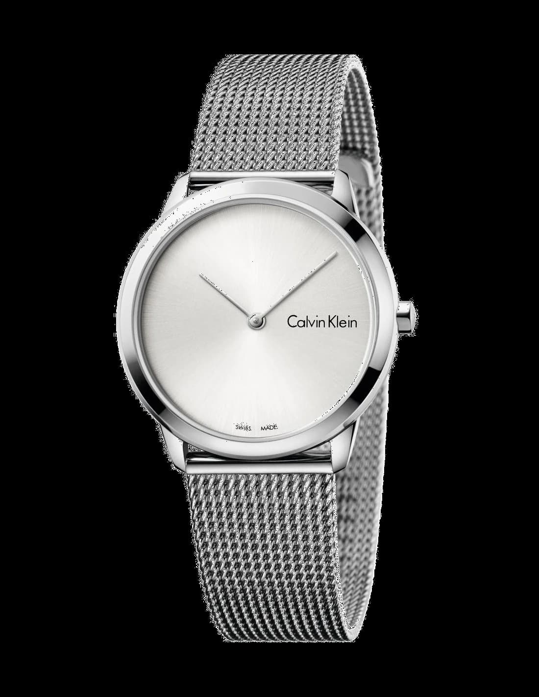 Calvin Klein K3M221Y6 montre femme, cadran argent aux reflets soyeux