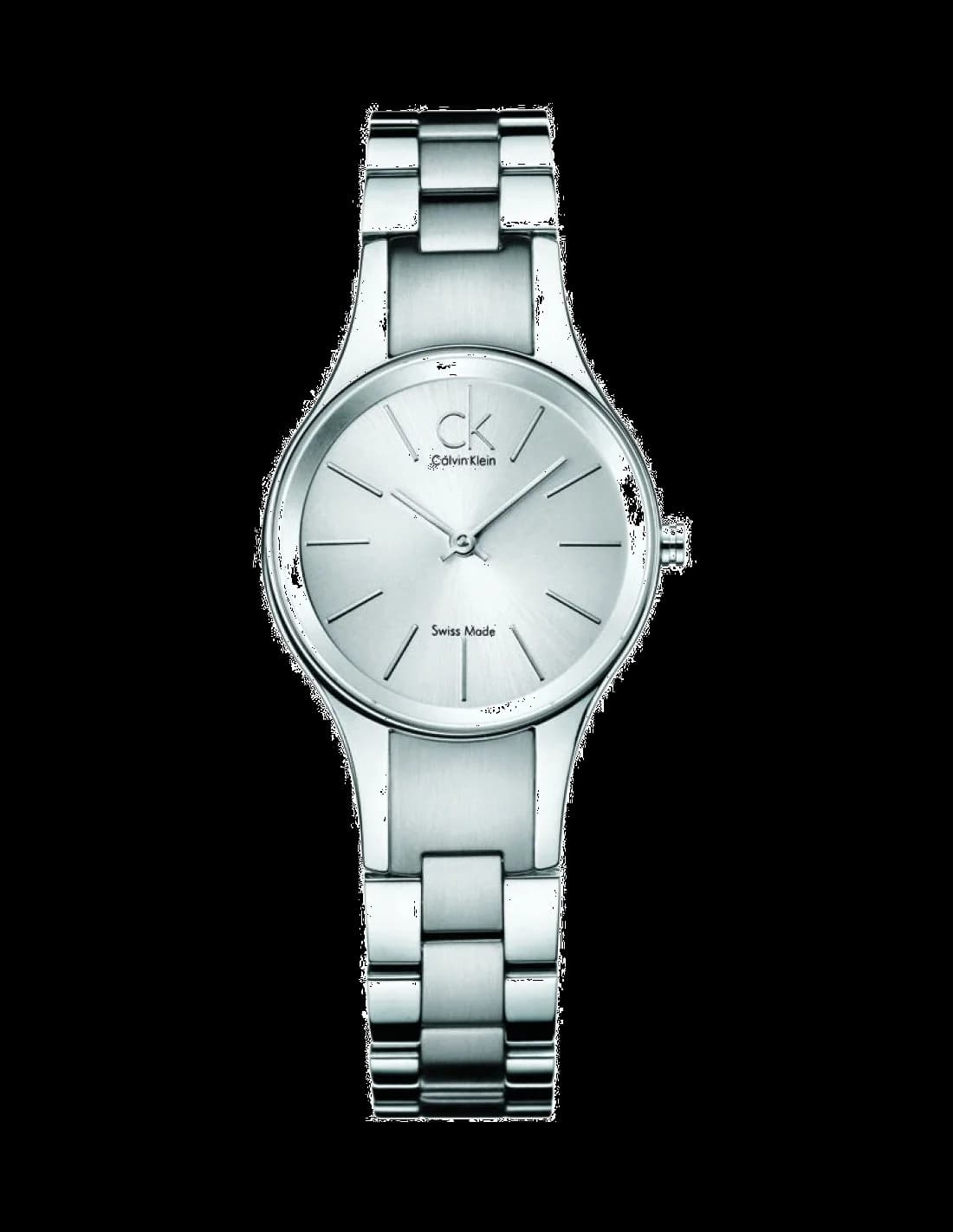 Calvin Klein K4323185 montre femme, bracelet acier cadran argent Swiss