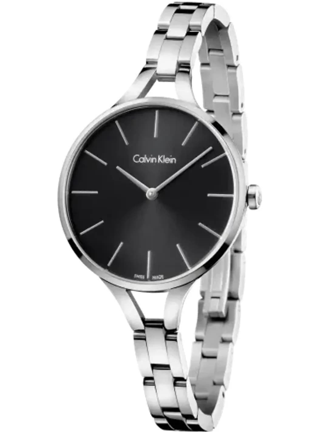 Calvin Klein Graphic K7E23141 Women's Watch, steel, black dial