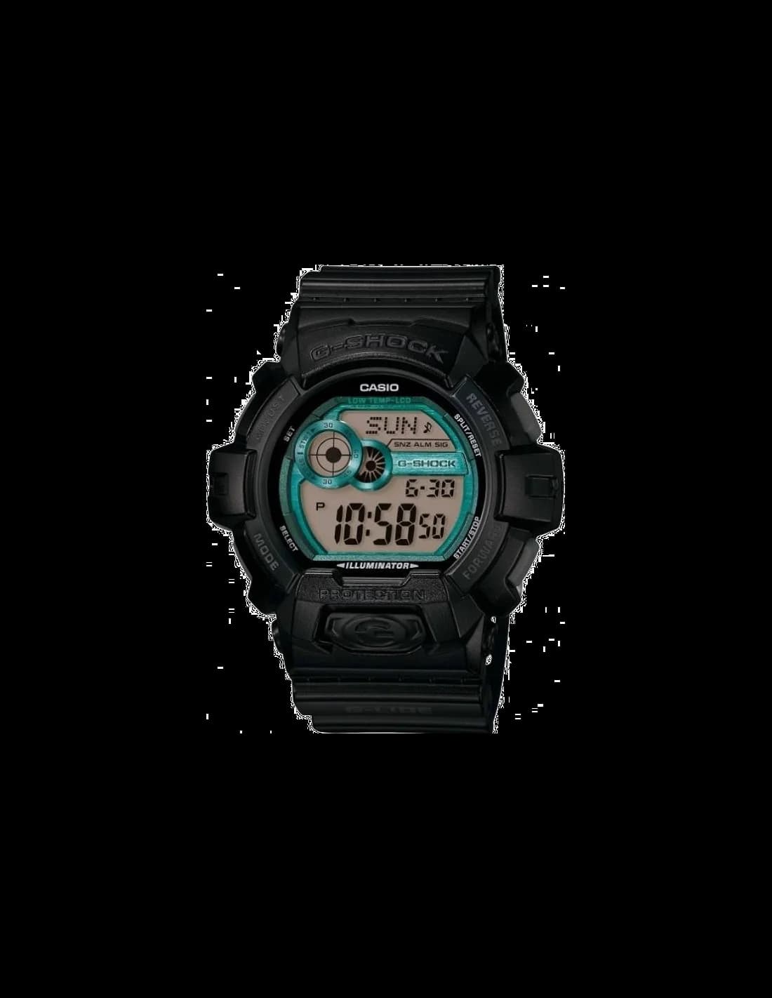 Casio GLS-8900-1ER montre homme, Cadran gris avec bracelet silicone vert