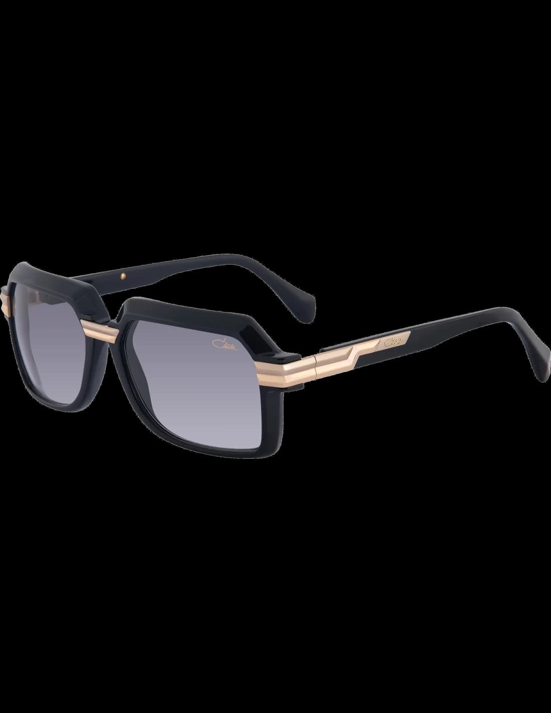 Cazal 8043 001 montre homme, rectangulaires noir et doré