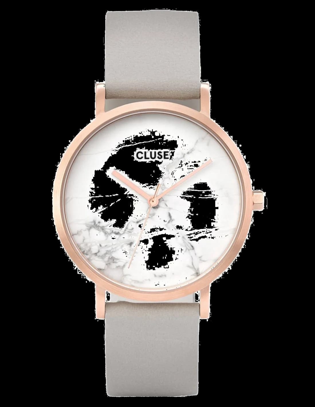 Cluse CL40005 montre femme, blanc, bracelet cuir, look intemporel