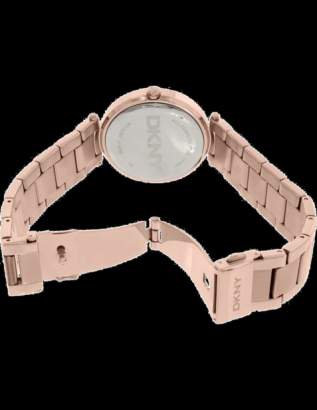 DKNY NY2287 montre femme, cadran or rose, bracelet acier