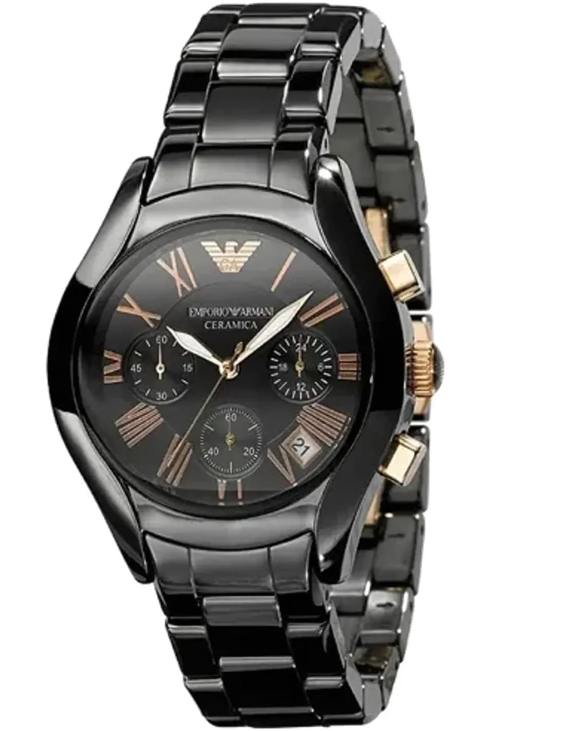 Montre Emporio Armani AR1411 en céramique noire haute résistance