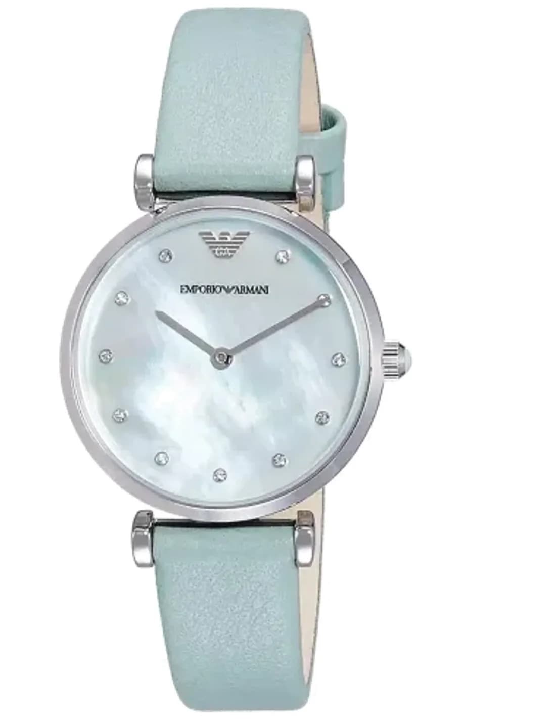 Montre Femme Armani Retro AR1959 Cuir Vert