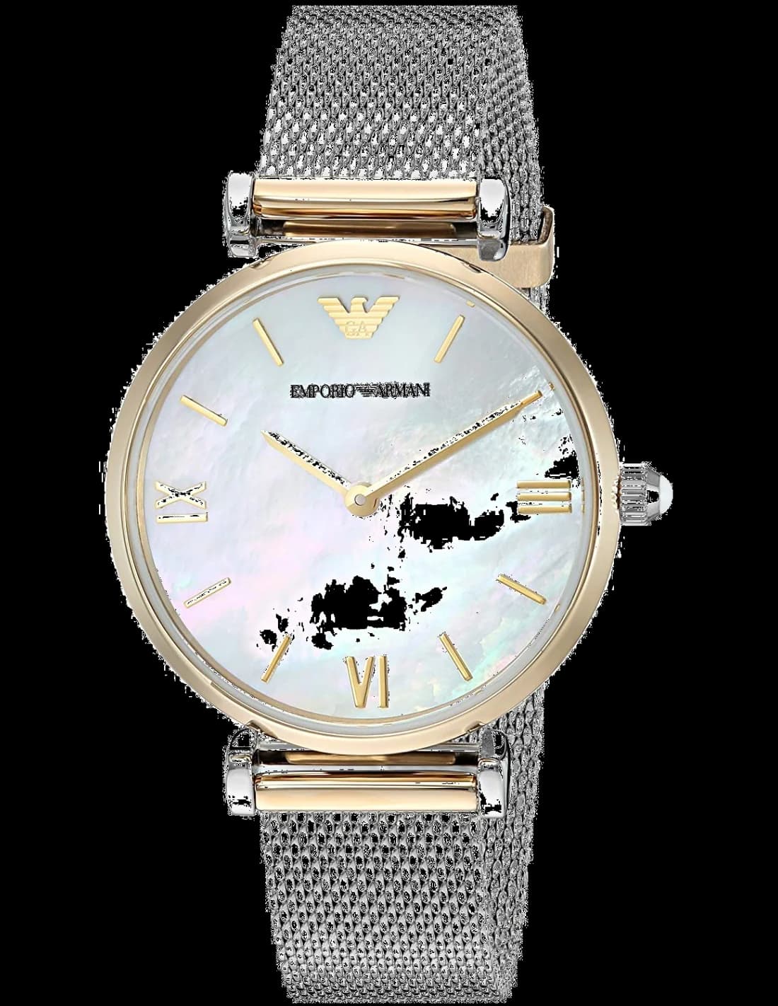 Montre Emporio Armani AR2068 femme cadran nacre bracelet acier