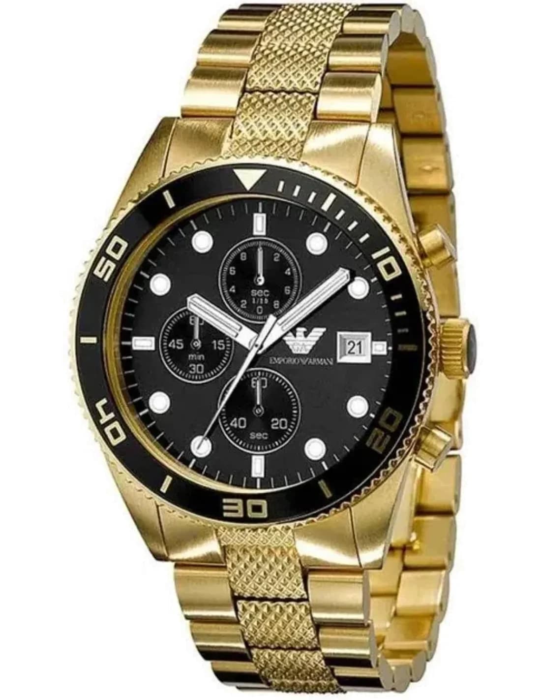 Montre Emporio Armani AR5857 Chronographe Acier Noir 43mm