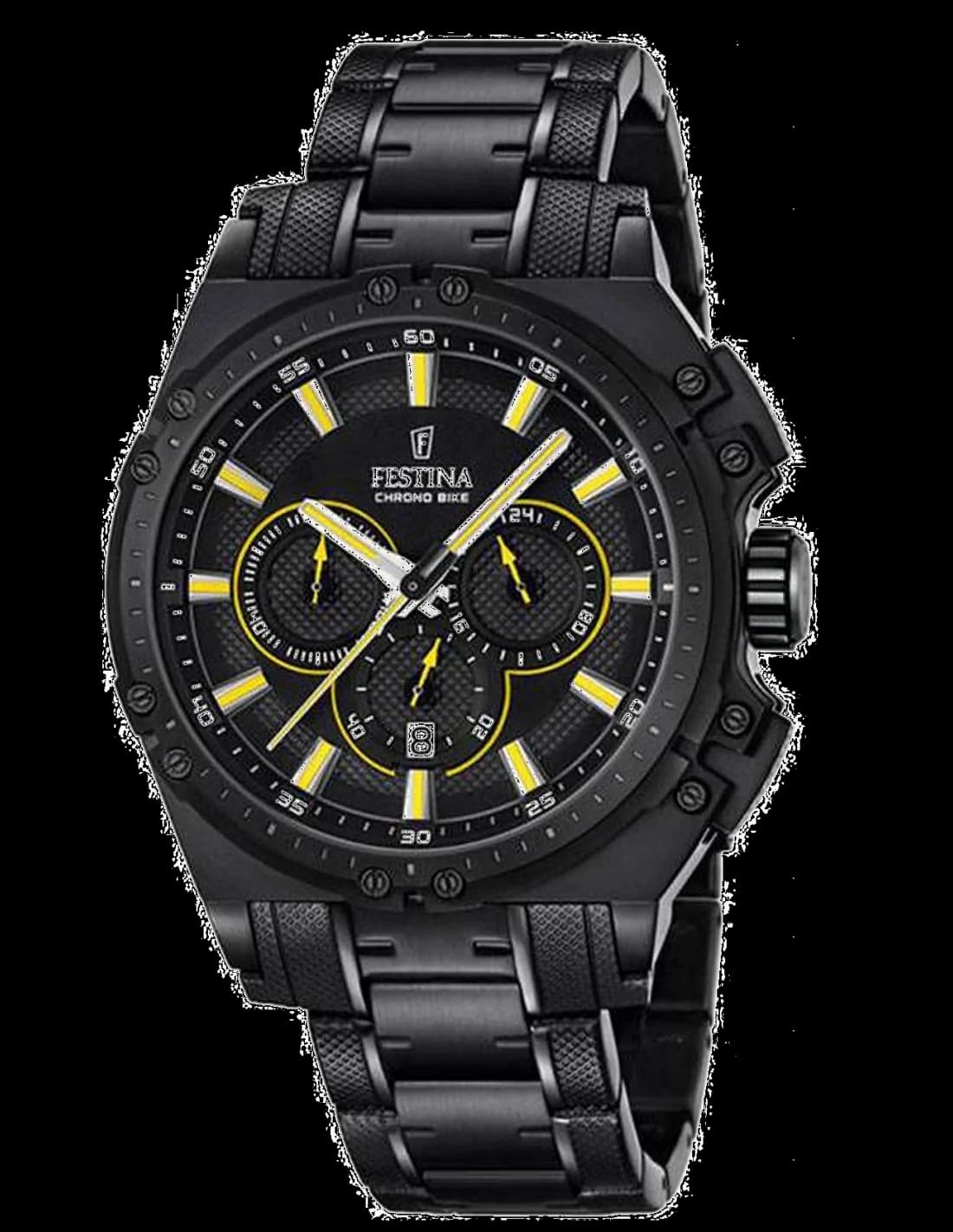 Festina F16969/3 montre homme, avec cadran noir et bracelet en acier