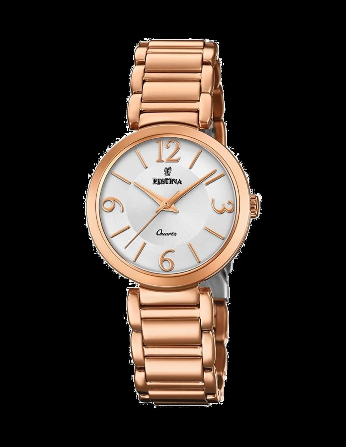 Festina F20215/1 montre femme, cadran argent, acier avec cristaux scintillants