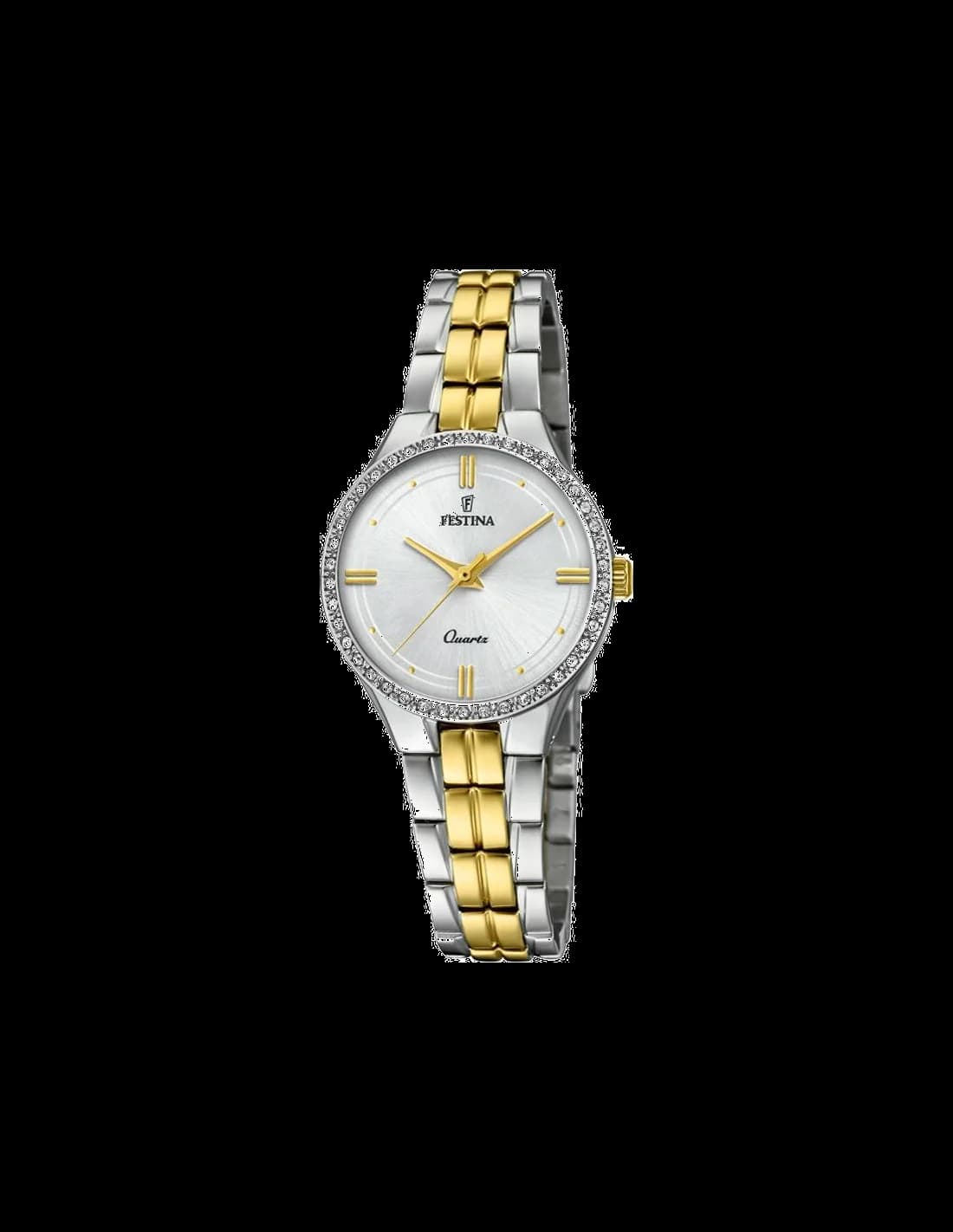 Festina F20219/1 montre femme, cadran argent, bracelet maille milanaise acier