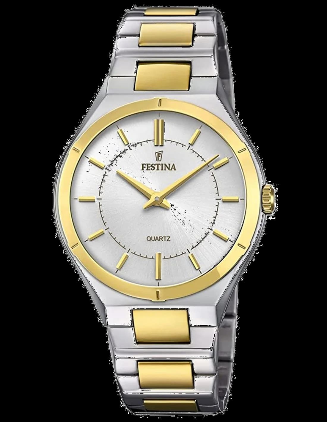 Festina F20245/2 montre homme, cadran bleu soleillé sur cuir marron