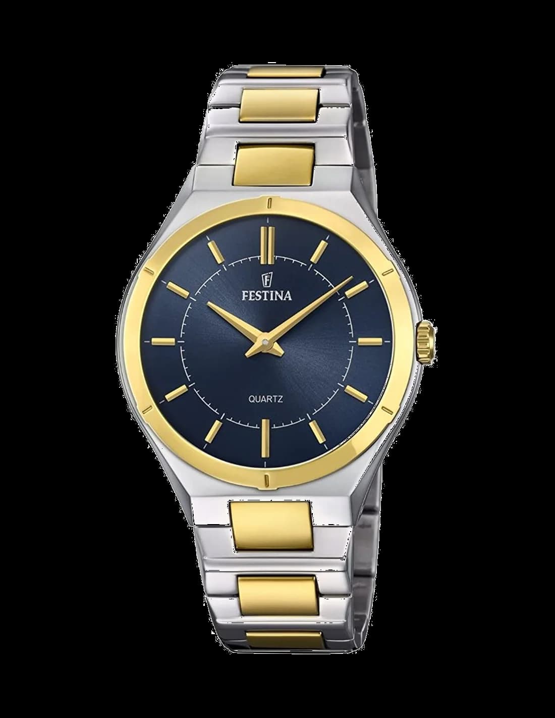 Festina F20245/3 montre homme, cadran bleu, bracelet acier