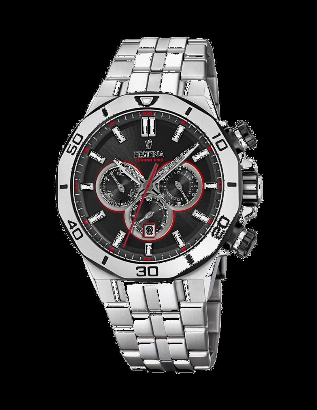 Festina F20448/4 montre homme, cadran noir subdial blanc