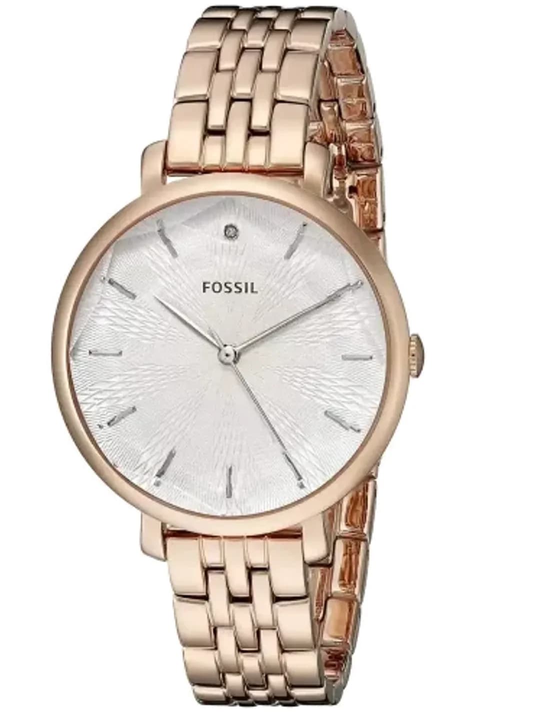 Women's Watch Fossil ES3860 Jacqueline Rose Gold and Leather