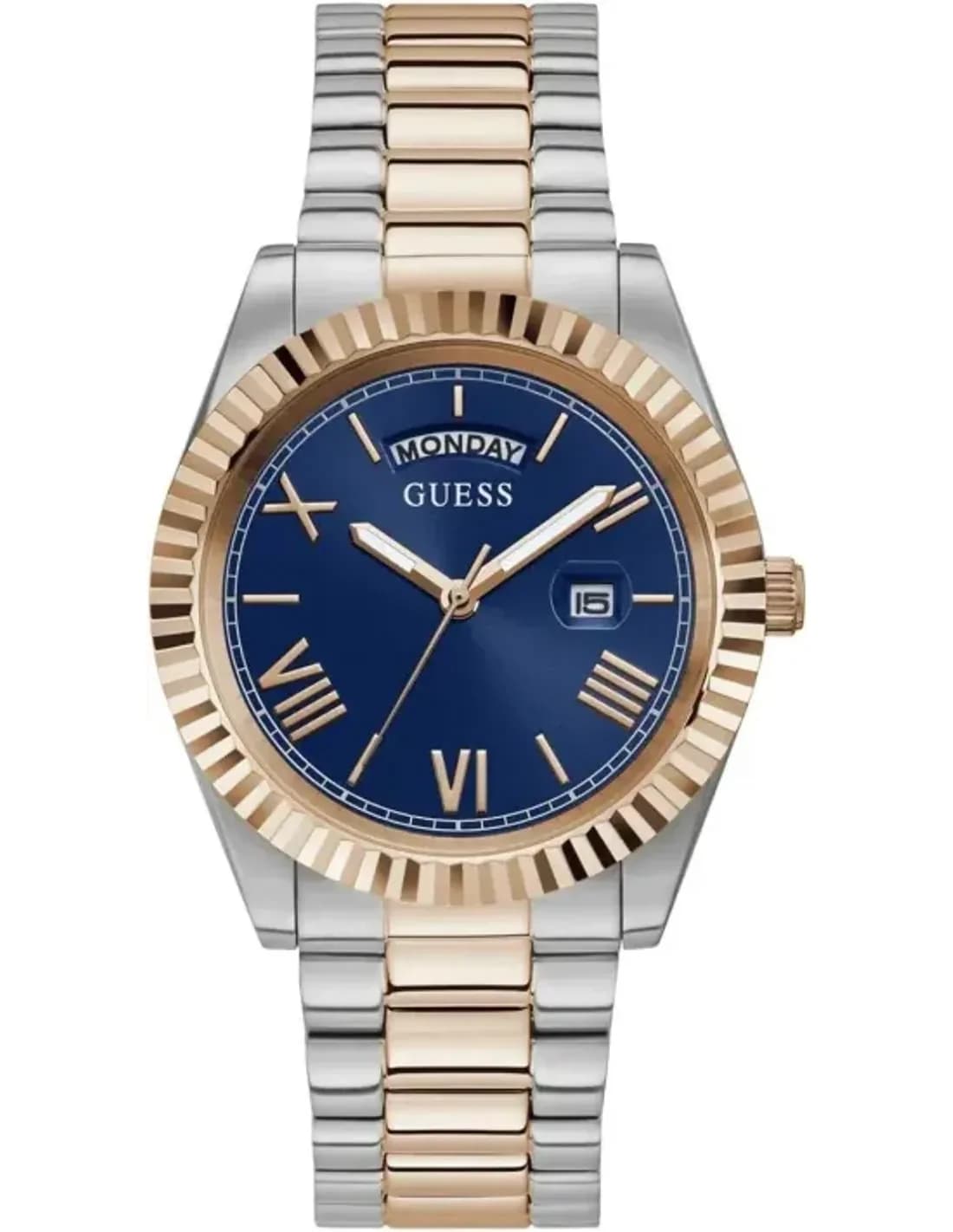 Men's Watch Guess Connoisseur GW0265G12 Two-Tone Stainless Steel Blue Dial