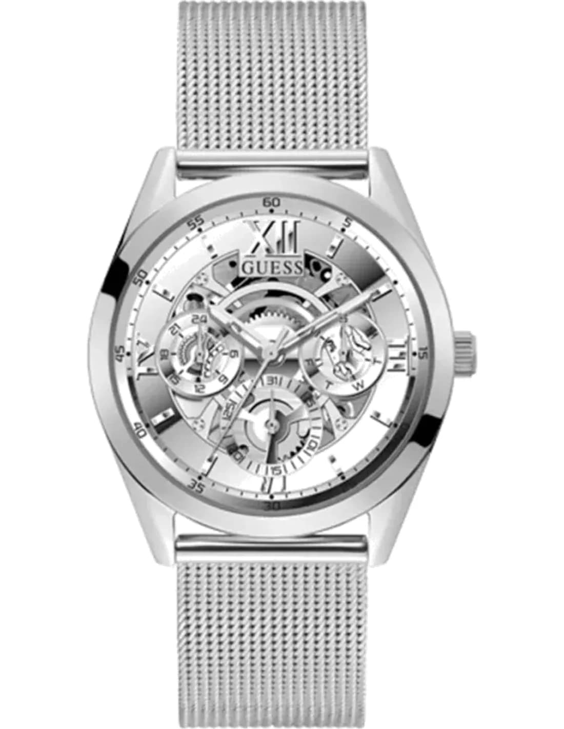 Montre Guess GW0368G1 homme cadran argent bracelet acier