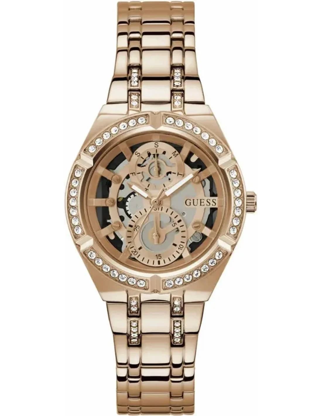 Montre Guess GW0604L3 femme cadran or rose bracelet acier
