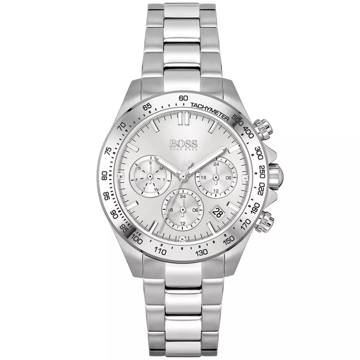 Hugo Boss 1502616 montre femme, cadran gris, acier sport chrono