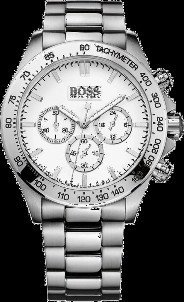 Hugo Boss 1512962 montre homme, cadran argent, bracelet acier maillons