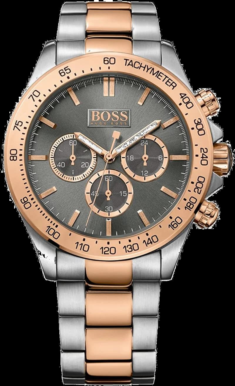 Hugo Boss 1513339 montre homme, cadran anthracite, acier bicolore