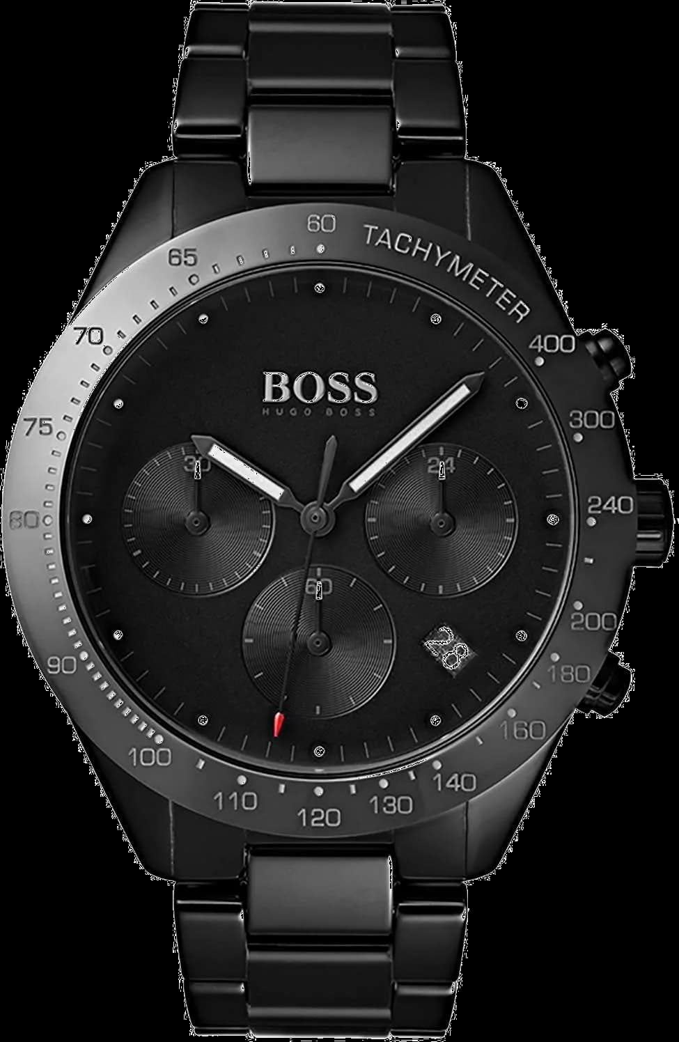 Hugo Boss 1513581 montre homme, cadran noir avec bracelets acier