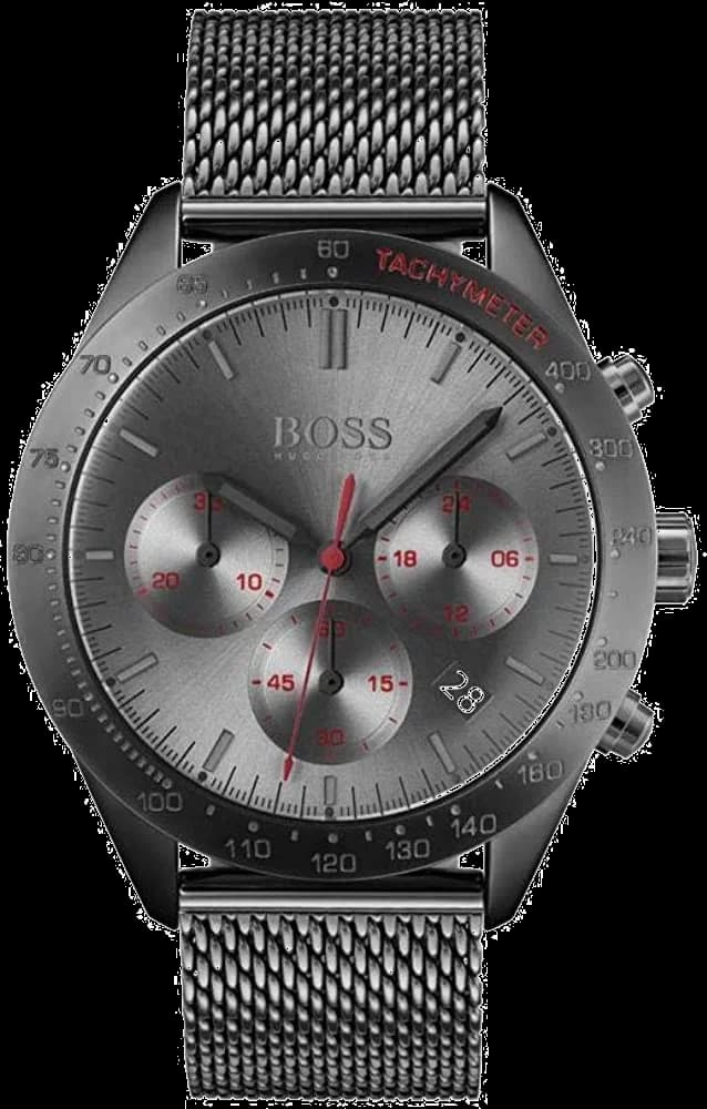 Hugo Boss 1513637 montre homme, cadran gris et bracelet acier brossé
