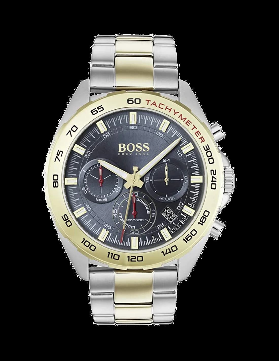 Hugo Boss 1513667 montre homme, cadran bleu lunette tachymètre