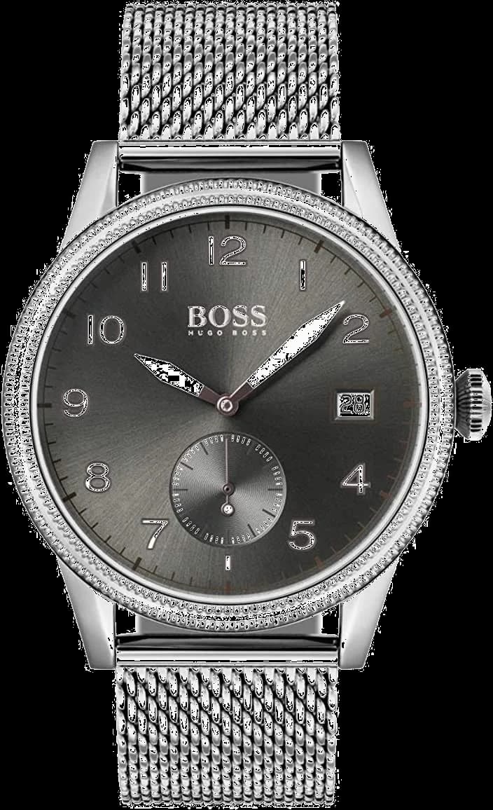 Hugo Boss 1513673 montre homme, cadran noir bracelet milanais
