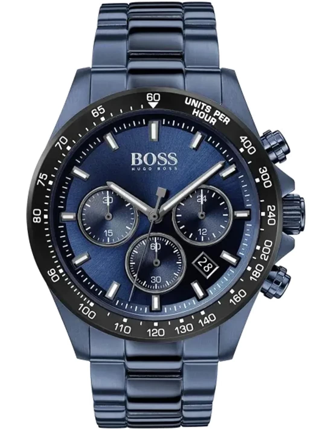 Hugo Boss 1513758 Chronograph Stainless Steel and Night Blue Dial Watch