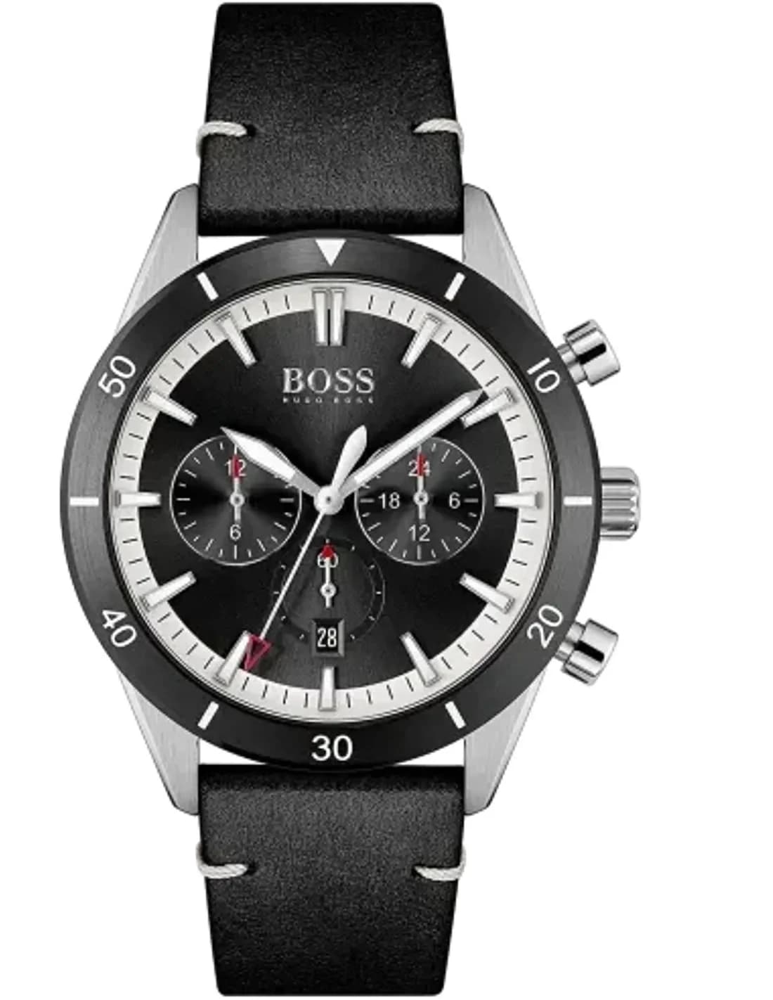 Hugo Boss Santiago 1513864 Men's Watch with Sport Chronometer in Leather
