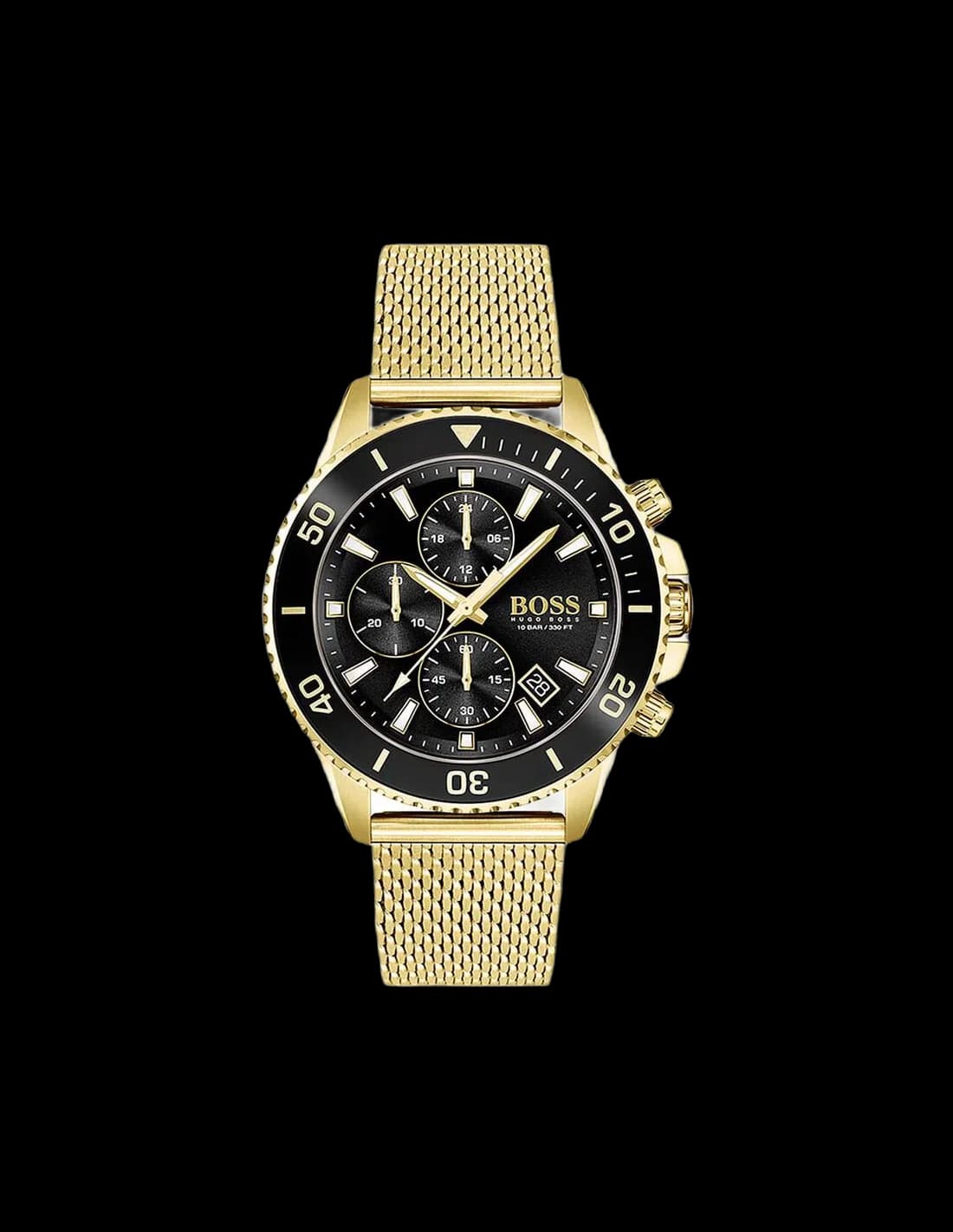 Montre Hugo Boss 1513906 homme cadran noir bracelet acier