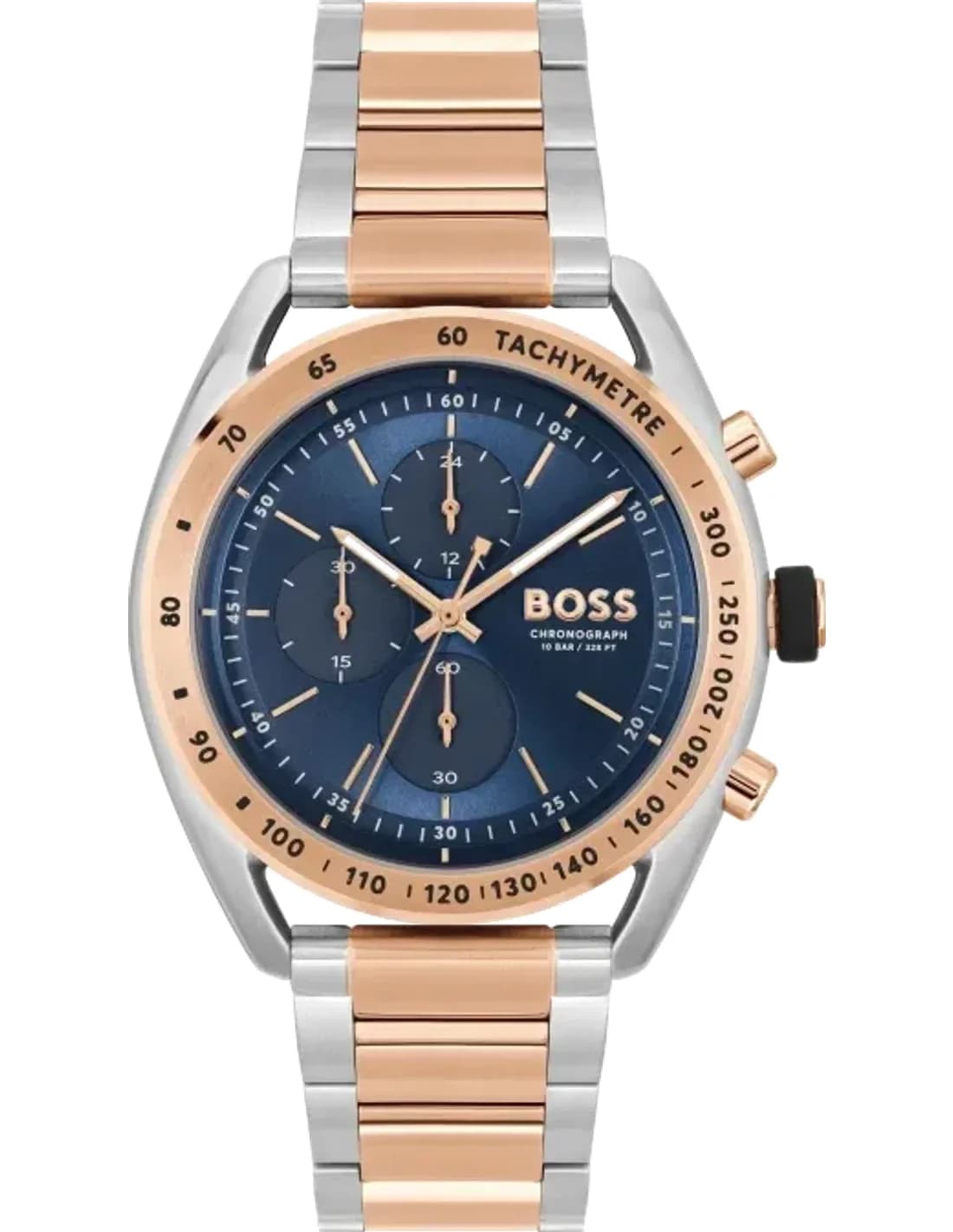 Men's Watch Hugo Boss 1514026 Center Court Two-Tone Steel and Rose Gold