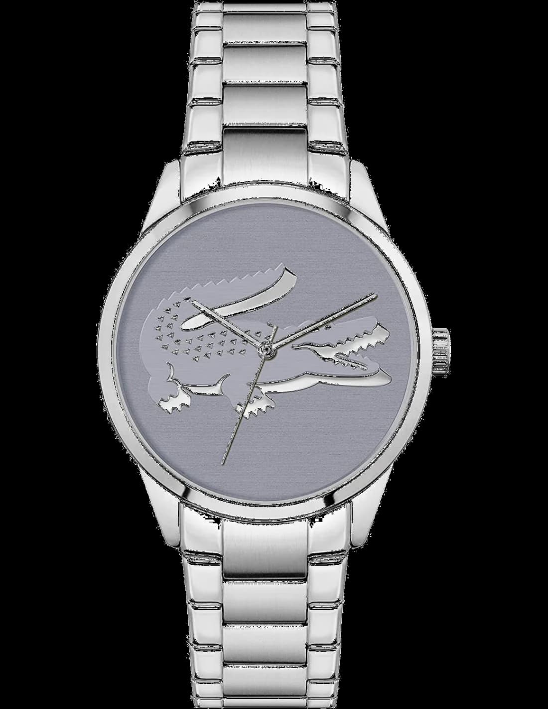 Lacoste LadyCroc 2001174 women's watch with stainless steel bracelet and gray dial
