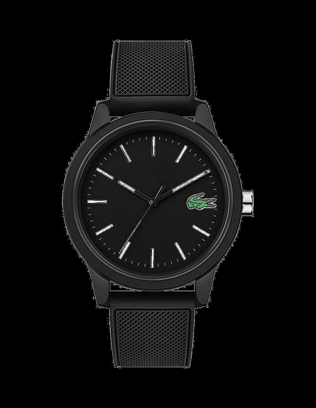 Lacoste 2010986 montre homme, cadran noir et bracelet silicone noir
