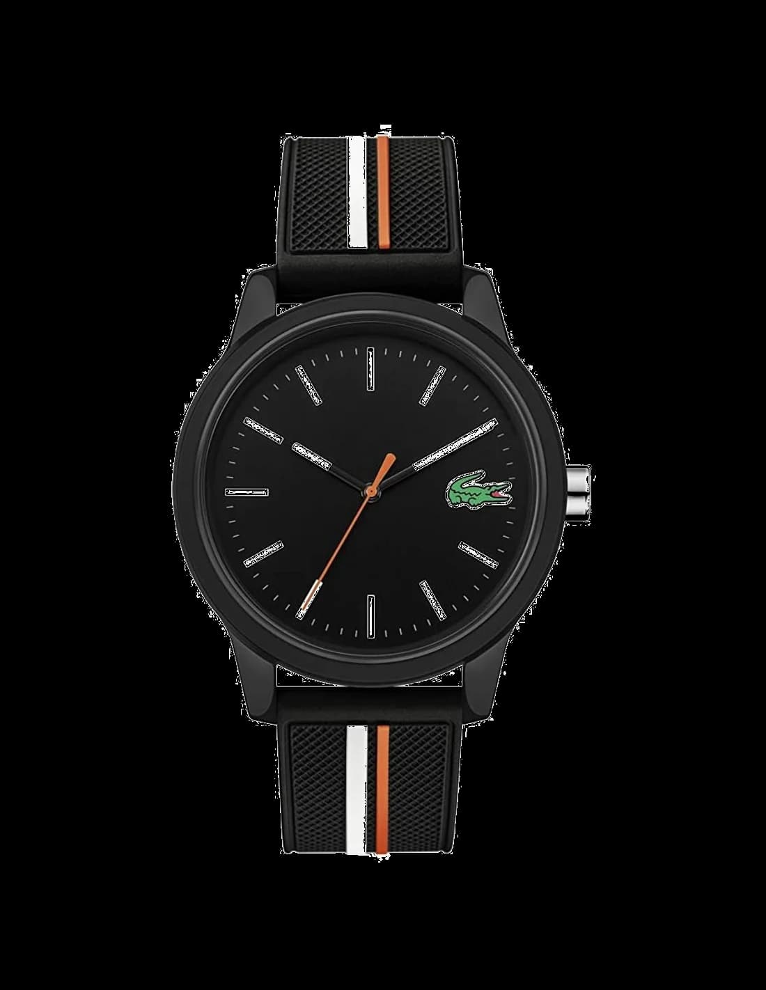 Lacoste 2011071 montre homme, cadran noir et bracelet silicone noir