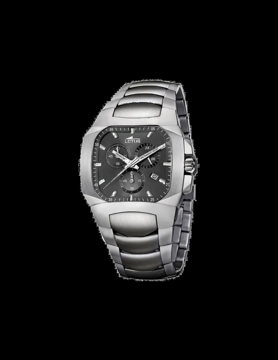 Lotus L15500/9 montre homme, chrono argent cadran gris acier