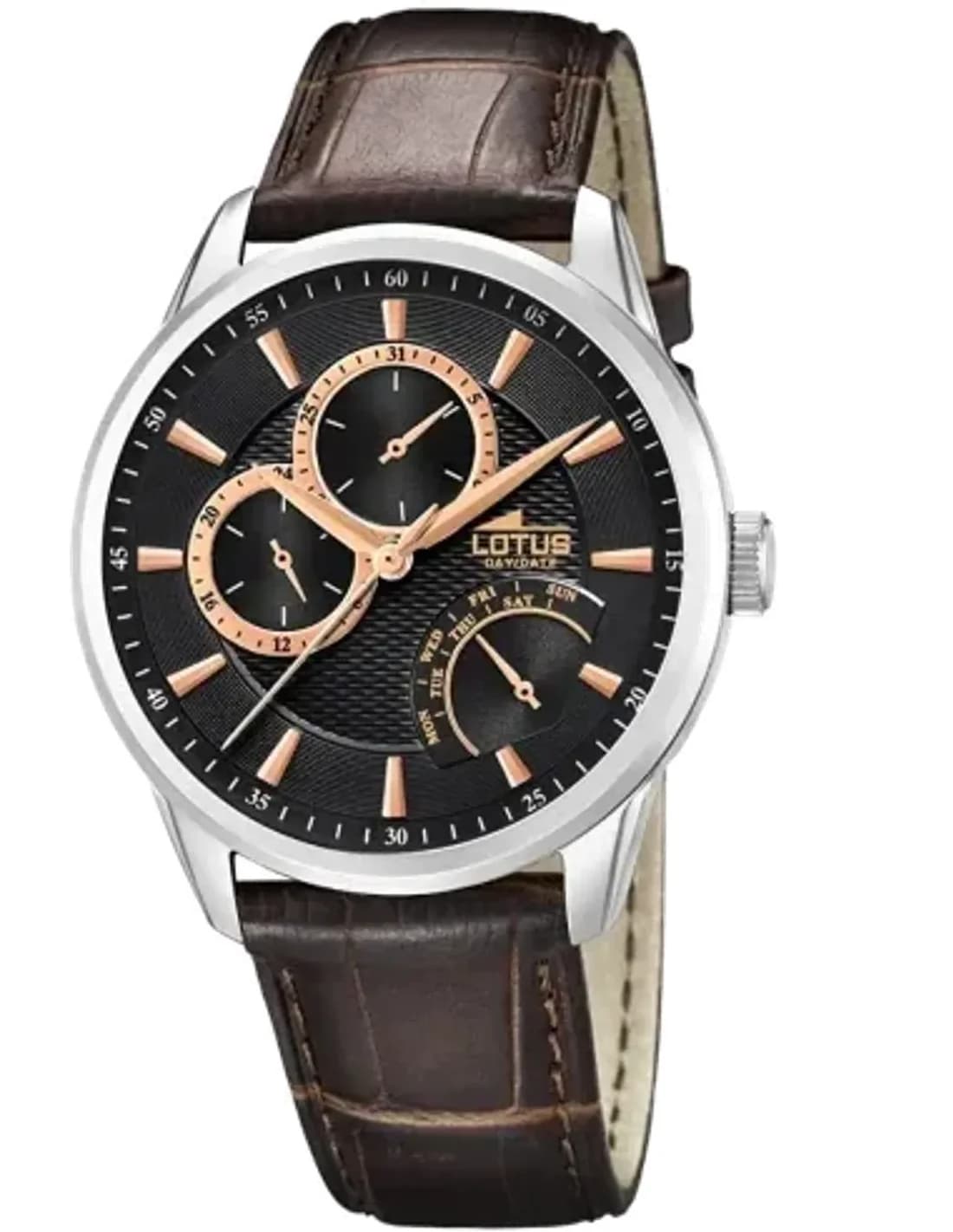 Lotus L15974/9 Brown Dial and Leather Strap Watch